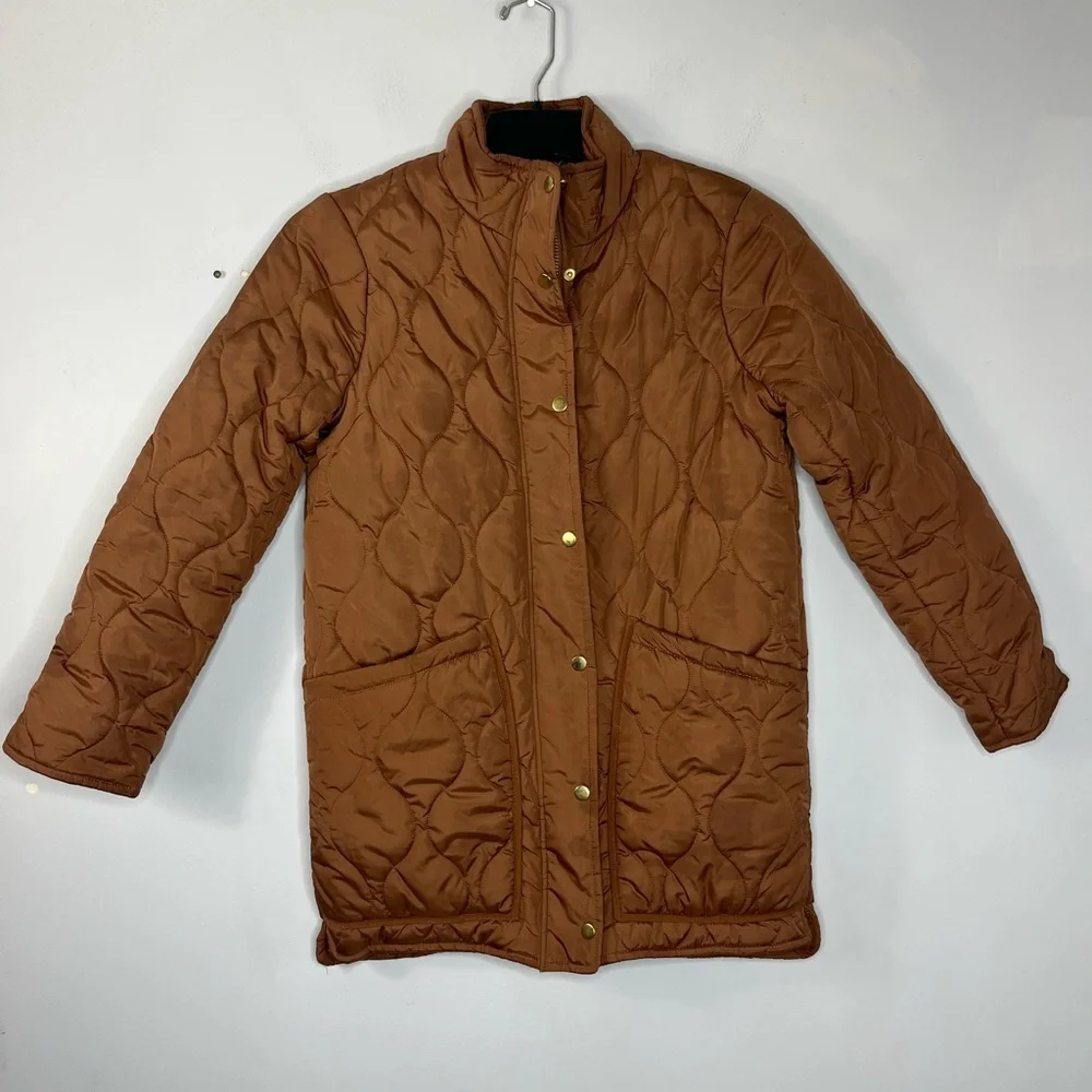 J. Crew Signature Puffer Size Small Quilted Cocoon Coat - Picture 1 of 7